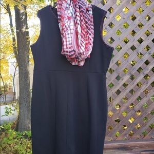 Ivanka Trump Sleeveless Dress With Scarf